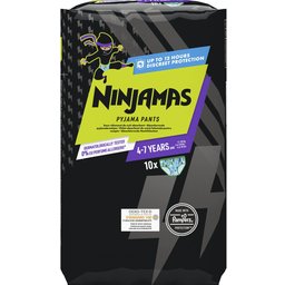 Ninjamas Pyjama Pants 4-7 Ans Vert Taille 7 10 Unités