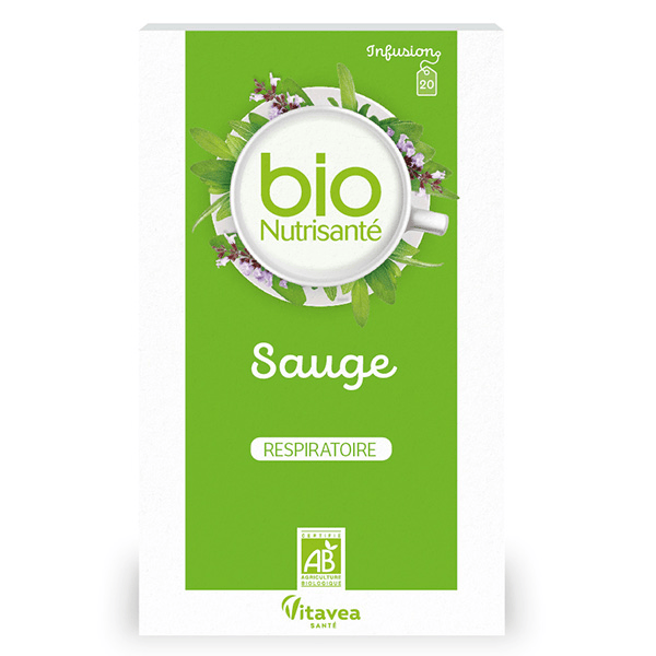 - BioNutrisanté - Infusion Sauge - Respiratoire - 20 sachets