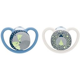 Pacifier Space Night 0-6M 2uts