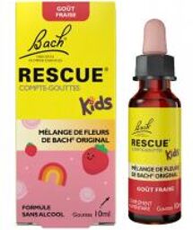 Bach Kids Compte-Gouttes Goût Fraise 10 ml - Flacon compte goutte 10 ml