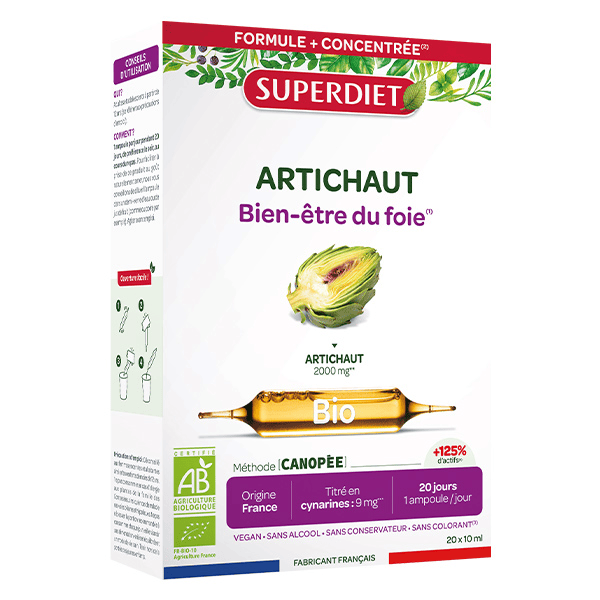 Artichaut Bio 20 ampoules de 10ml