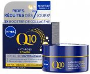 Q10 Anti-Rides Power Raffermissant Crème Visage Nuit Toutes Peaux 50 ml - Pot 50 ml