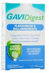 Flatulences & Ballonnements Récurrentes 15 Gélules - Boîte 15 Gélules