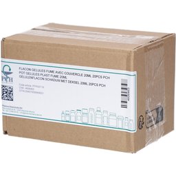 Flacon Gélules Fumé avec Couvercle 20 ml