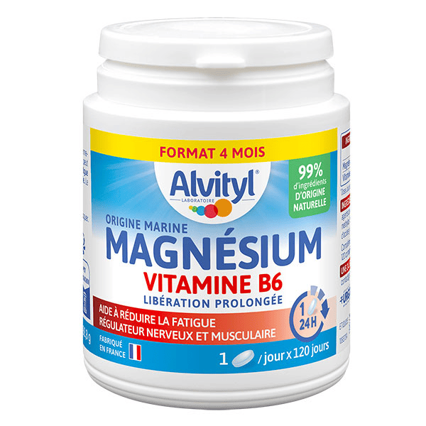 Magnésium Vitamine B6 Libération prolongée dès 12 ans 120 comprimés