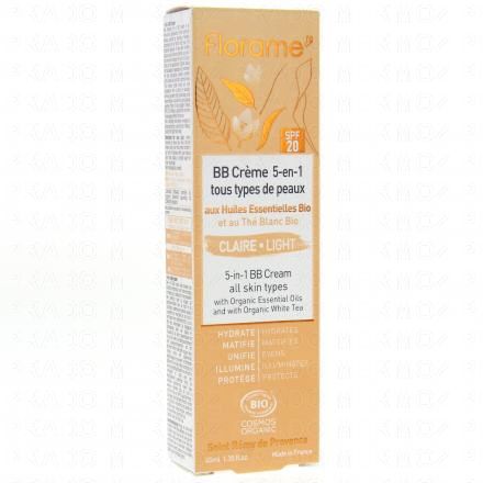 BB Crème 5 en 1 bio teint clair 40ml