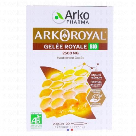 Arkoroyal Gelée Royale Bio 20 ampoules