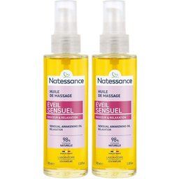 Natessance Huile de Massage Relaxante Éveil des Sens