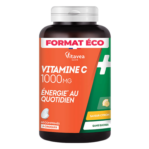 Vitamine C 1000 Mg Energie au Quotidien Format Eco 60 comprimés
