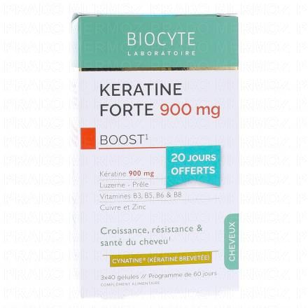 Keratine Forte 900mg 3 x 40 gélules