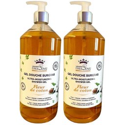 Freesens® Gel douche surgras 3 en 1 - Fleur de coton