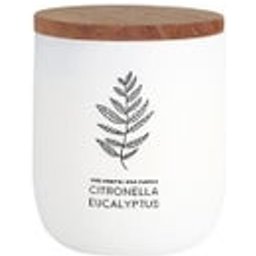 Bougie Verre Blanc Citronnelle et Eucalyptus 1ut