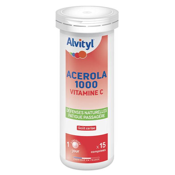 Acerola 1000 à croquer Vitamine C dès 12 ans 15 comprimés