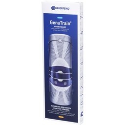 Bauerfeind® GenuTrain® Genouillère avec bord en silicone taille 4 titan