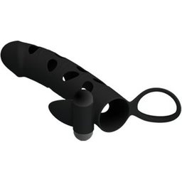 Manchon en silicone avec vibration 15.2 Cm 1pc