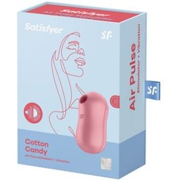 Cotton Candy Stimulator & Vibrator Pink 1ud