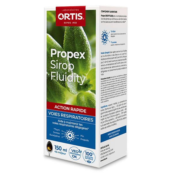 Propex Sirop Fluidity Voies Respiratoires Dégagées et Défenses Naturelles Renforcées 150ml