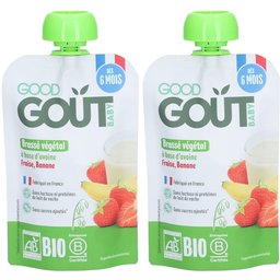 Good Goût Brassé Végétal Avoine Fraise Banane