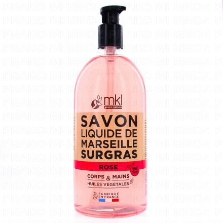 Savon Liquide de Marseille Surgras Rose 1L