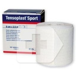 Sport bandage élastique adhésif 6cmx2,5m 1ud