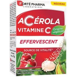 Acérola Vitamine C Effervescente 20 Comprimés
