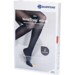 Bauerfeind® VenoTrain® Micro Ag C1 Normal Court Bout du Pied Fermé Caramel Medium