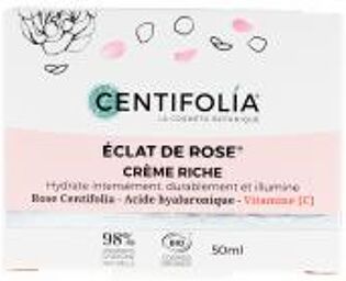 Éclat de Rose Crème Riche Bio 50 ml - Pot 50 ml
