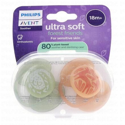 Ultra Soft - Sucette +18mois forest friends