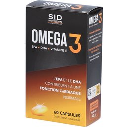 SID Nutrition – Omega 3 avec Epa, DHA et vitamine E