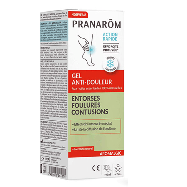 Pranarôm Aromalgic Gel anti-douleur Entorses Huiles Essentielles Bio HECT 100ml