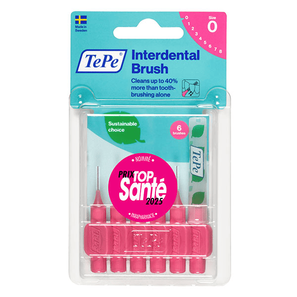 Brossettes Interdentaires Originales Rose 0.4 mm 6 brossettes