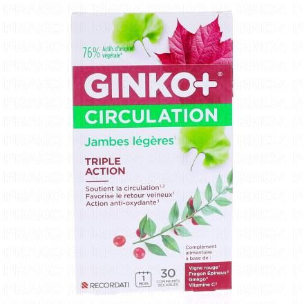 GINKO+ Circulation - Jambes Lourdes x30 comprimés