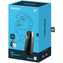 Men Vibration + Masturbator Black 1ut