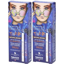BeautyLash® Crayon de coloration pour sourcils brun naturel, set de 2 pièces