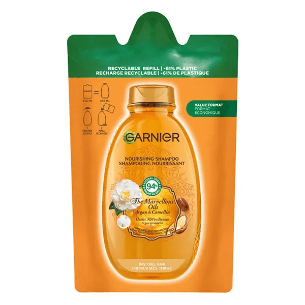 Ultra Doux Shampooing à l'Huile d'Argan et Camélia Eco-recharge 250ml