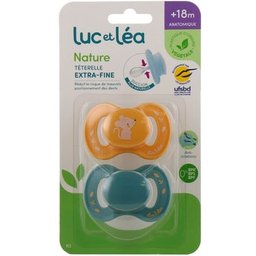Nature Sucette Anatomique Souris +18M 2 Unités