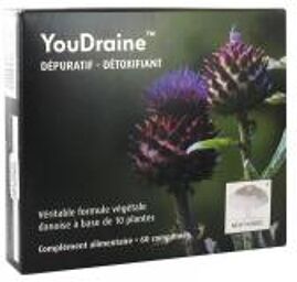 YouDraine Dépuratif Détoxifiant 60 Comprimés - Boîte 60 comprimés