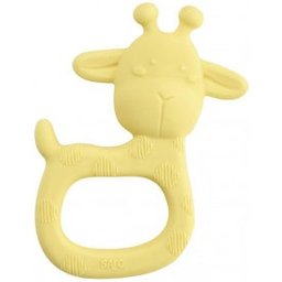 Anneau de Dentition Silicone Giraffe Party Jaune 1ut