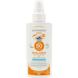Alphanova® Bébé Lait solaire spray très haute protection bio Spf50+