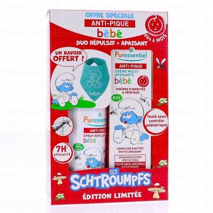 Anti-Pique Bébé - Kit Spray Répulsif 60ml et Crème Apaisante 30ml