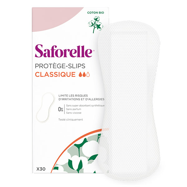 Protège-Slips Classique Coton Bio 30 unités