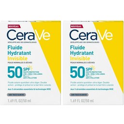 CeraVe Fluide Hydratant Invisible Spf50+ Peaux Normales à Sèches
