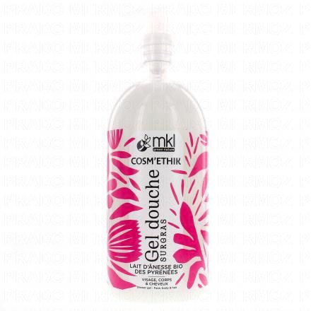 Gel douche Surgras au Lait d'Ânesse Bio des Pyrénées 1L