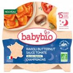 Ravioli Butternut Sauce Aux Tomates de Nos Régions et Champignons 190 g - Carton 1 assiette de 190 g