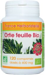 ORTIE piquante BIO AB dosés à 400 mg en comprimés.