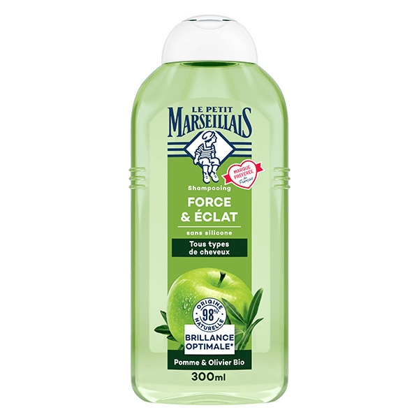 Shampooing Force Éclat Pomme Olivier Bio 300 ml