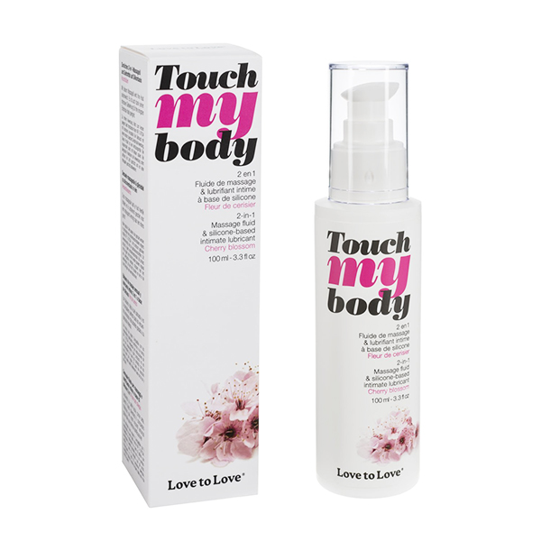 Fluide Massage et Lubrifiant Silicone Fleur de Cerisier 100ml