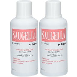 - Poligyn - Apaisant & Emollient Soin lavant intime - Femmes pendant et après la ménopause - Flacon 500 ml