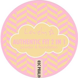 2 in 1 Powder Foundation Authentic Fit 03C Praline 9.5g