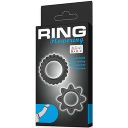 Kit d'anneaux en silicone à fleurs Ring